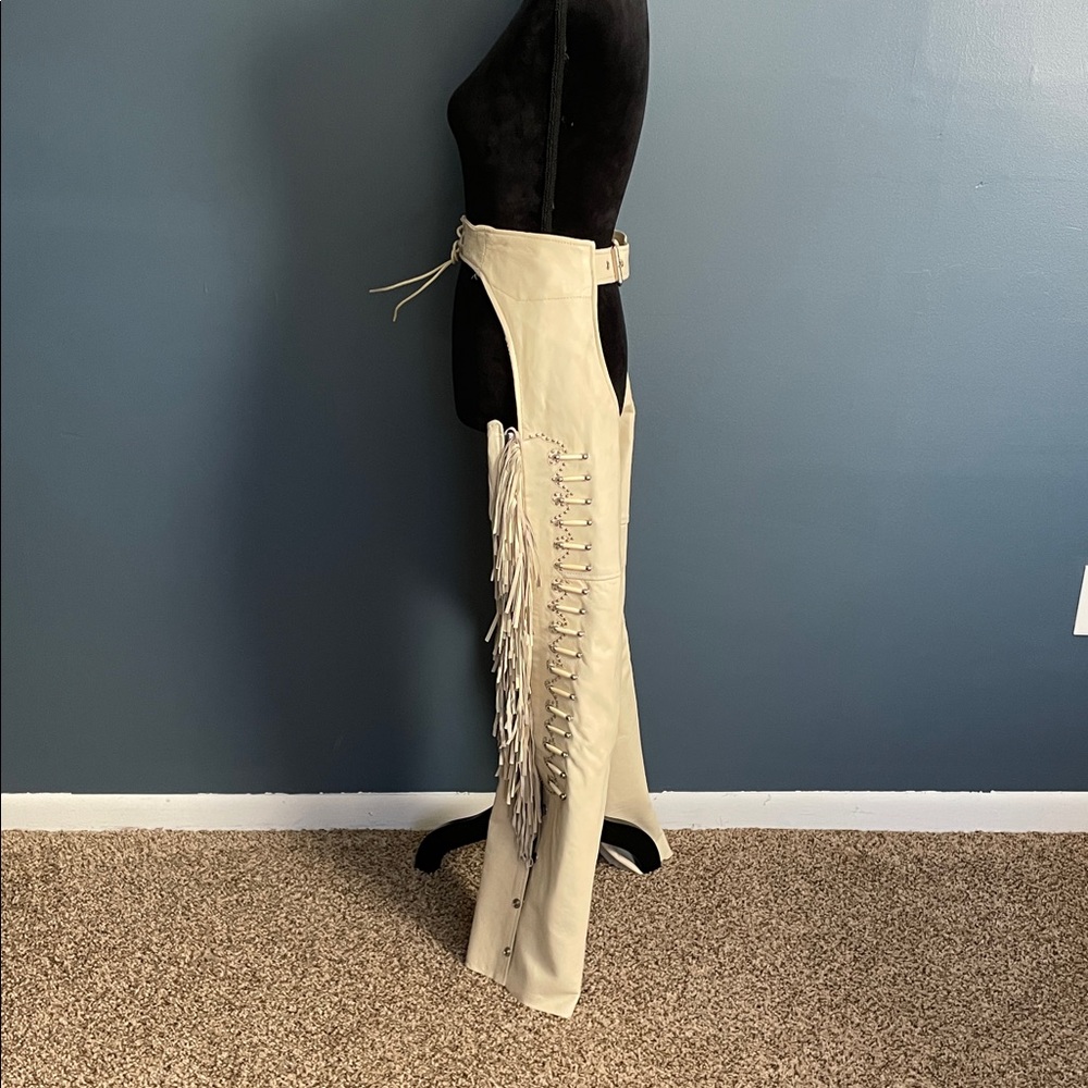 White Fringe with Ebony Chaps - Picture 5 of 8